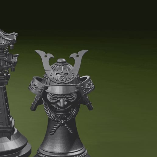 samuraigif.gif Samurai Chess Set