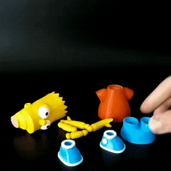 ezgif.com-gif-maker.gif STL file BART SIMPSON・3D print design to download