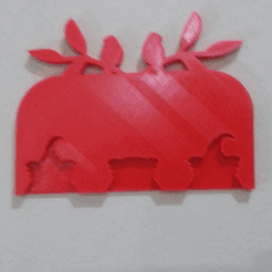 New Project.gif Download STL file Owls Wall Key Holder • 3D print model, MAyobe