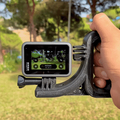 Gopro-Handle-Gift-POV.gif STL file GoPro Handle・3D print object to download