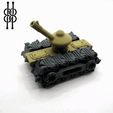 ezgif.com-gif-maker-8.gif Tank - Print in Place - Tracks support less with Articulated Cannon