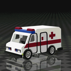 rettung.gif Fichier STL voiture ambulance - Rettungswagen・Idée pour impression 3D à télécharger, syzguru11