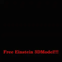 EinsteinFree.gif Free Albert Einstein caricature-pixelated evolution version 3d model (3 nos)