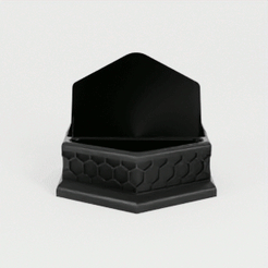 Hexagonal-phone-stand-spin-24fps.gif 3MF file HEXAGONAL PHONE STAND・3D printer model to download, toprototyp
