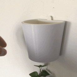 videotogif2.gif STL file Removable Wall Mounted Pot・3D print model to download