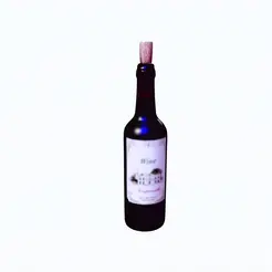 tinywow_VID_32545143.gif BOTTLE 3D MODEL - 3D PRINTING - OBJ - FBX - 3D PROJECT CREATE AND GAME READY BOTTLE BOTTLE
