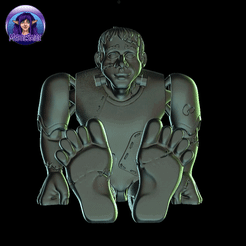 ezgif.com-gif-maker-8.gif Файл STL Франкенштейн・3D модель для печати скачать, MysticSaige
