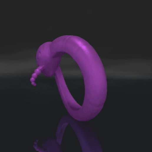 Pokemon - Ekans ring 3D model