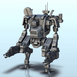 GIF-V18.gif Archivo STL Dedis robot de combate (18) - BattleTech MechWarrior Warhammer Scifi Ciencia ficción SF 40k Warhordes Grimdark Confrontación・Plan de impresión en 3D para descargar, Hartolia-Miniatures