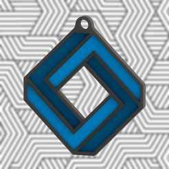 1.gif Download STL file Impossible Rectangle Keychain • 3D print model, overengineer