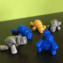BHippopotame.gif Free STL file Flexy hippopotamus - cute hippopotamus flex・3D printer model to download