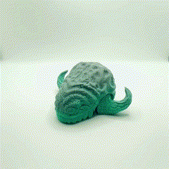 ed.gif Free STL file SD Card Holder - Horned Lava Dinosaur Head・3D print object to download