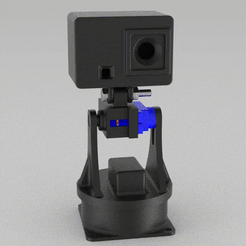 ESP32-camera-base.gif Swivel mount for ESP32 camera with SG90 servo