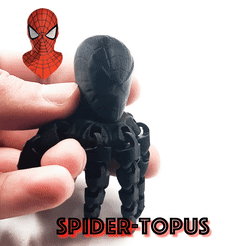 spider-topus.gif Archivo STL SPIDER-TOPUS FLEXI PRINT-IN-PLACE OCTOPUS SPIDERMAN・Plan imprimible en 3D para descargar, sliceables