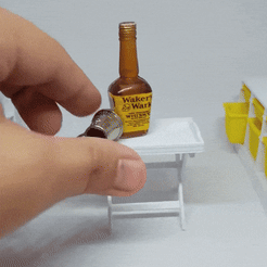 MINIATURE-FURNITURE-IKEA-MARYD-TRAY-TABLE-FOR-1-12-DOLLHOUSE.gif Fichier STL Table, Miniature IKEA-INSPIRED MARYD Table à plateau pour maison de poupée 1:12・Design pour imprimante 3D à télécharger