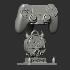 ezgif.com-gif-maker-3.gif 3D file PS4 controller support based on God of War Game・3D printer model to download