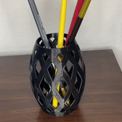 a 4 STL file Pencil Cup・3D printer model to download, Printablez
