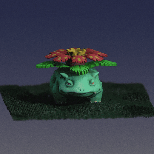VENUSAUR KEYCHAIN 3D model