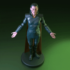 ezgif.com-gif-maker-2.gif Download STL file Loki statue • 3D printing model, danielcapua