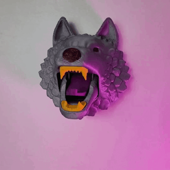GIF-lobo-principal.gif Descargar archivo STL Perchero Wolf • Objeto para impresión 3D, 3dprintable_by_lucas