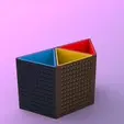 0.gif Pencil cup - Colorful triangles ( Pencil Holder )