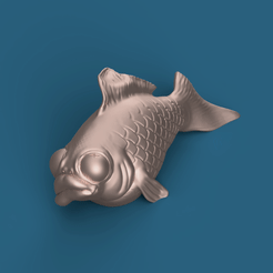 fish_rotation.gif Archivo STL gratis Que el pez dorado muerto de Josh Guy・Plan imprimible en 3D para descargar, ThatJoshGuy