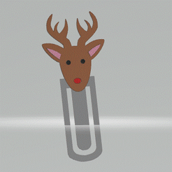 12-bm.gif STL file Bookmark - Christmas - 12・Design to download and 3D print