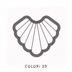 COLOR 3D Файл 3D Форма веера 1 резак для полимерной глины・3D-печать дизайна для загрузки, Colori_3D