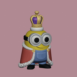 kingbob0001-1.gif 3D file King bob - Figurine・Template to download and 3D print