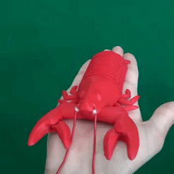 ezgif.com-gif-maker.gif Download STL file Flexi Sea Lobster • 3D print model, Finnick_nv