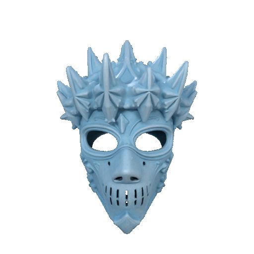 個人装備 Blood-sucking spiked mask 🧊 Ice Warden – Spiked Frost Mask・ STL File for 3D printing
