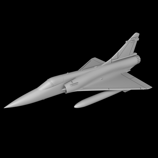 Thumbnail_Mirage2000.gif 幻影 2000 战斗机航拍比例 1:72 Stl 文件