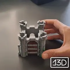 castilloEnder.gif STL file Toy Castle and Phone Holder・3D print object to download