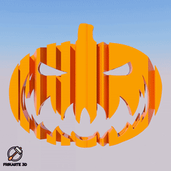 Halloween-Pumpkin-Text-Flip.gif STL file Halloween Pumpkin - Text Flip 🎃・3D print model to download