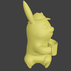 output_8r9g99.gif Download STL file Detective Pikachu • Template to 3D print, ShadowBons
