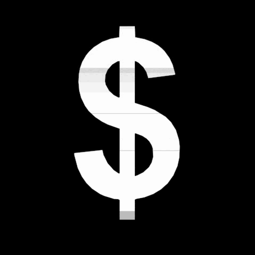 Euro - Dollar flip_figurine 3D model