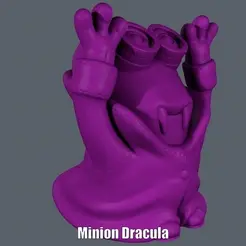 Minion Dracula.gif Файл STL Миньон Дракула (легкая печать без поддержки)・3D модель для печати скачать, Alsamen