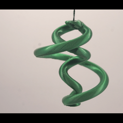 MAH07379.gif Free STL file Christmas spiral ball ornament・3D printer design to download