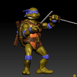 Leonardo.gif Leonardo TMNT 6" ACTION FIGURE FOR 3D PRINTING.