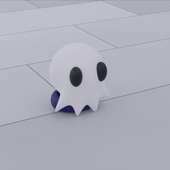 ghost.gif Download free STL file Cute Ghost Head • Object to 3D print, ThePsyMarcos