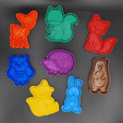 Forest-Animals.gif Forest Animals Cookie Cutter Set of 8 - Commercial Version