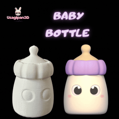 Cod381-Baby-Bottle.gif 3D-Datei Babyflasche・Design für 3D-Drucker zum herunterladen