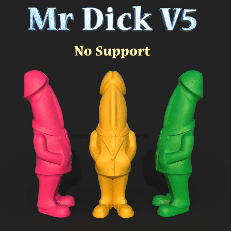 Mr_Dick_V5.38.gif Download STL file Mr Dick • 3D print template, iradj3d