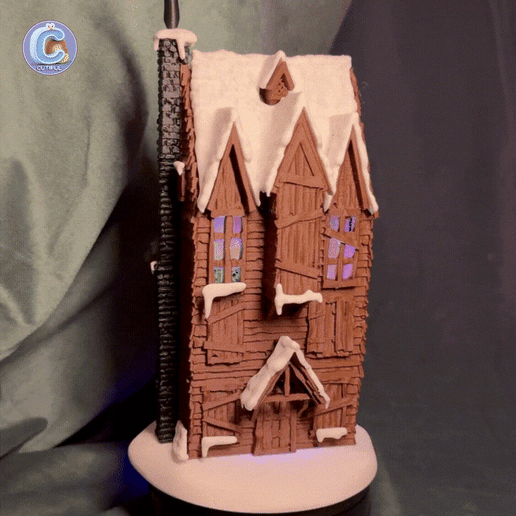 Shrieking Shack – No MMU -Harry Potter Inspired Haunted House – Multicolor – Wizard Village Diorama