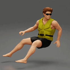 ezgif.com-gif-maker-22.gif Fichier 3D Homme en tenue de rafting sur un jet ski・Objet pour imprimante 3D à télécharger