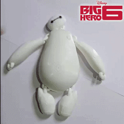 WhatsApp-Video-2022-09-04-at-9.55.09-PM.gif OBJ file Flexi Print in place BIG HERO 6 - BAYMAX・3D printing design to download, akash-3d