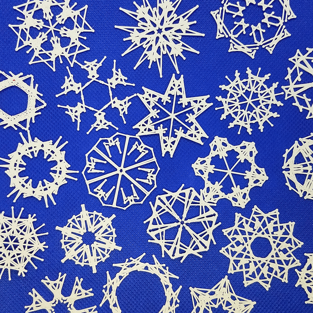 Snowflakes Together.gif Fichier STL 100 flocons de neige・Design à télécharger et à imprimer en 3D, abbymath