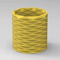 untitled.337.gif Archivo STL MACETA LAPICERO ORIGAMI FACETADO FLOWERPOT・Plan de impresión en 3D para descargar