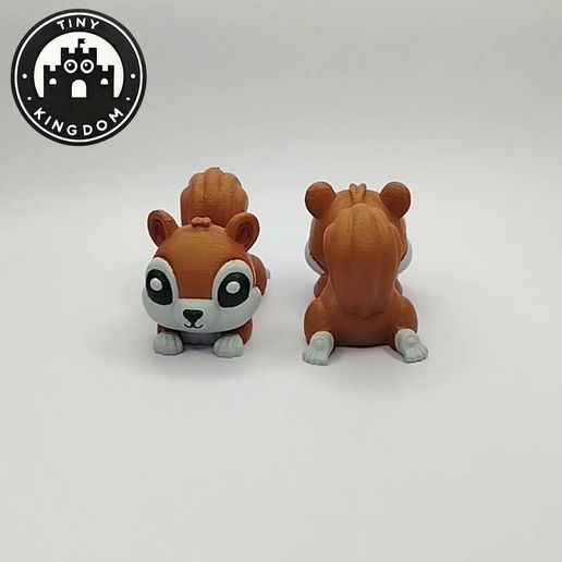 Flexi-Tiny-Squirrel,-G1.mp4 Flexi Tiny Squirrel, figura fidget articulada, versión llavero incluida, 3mf incluidos