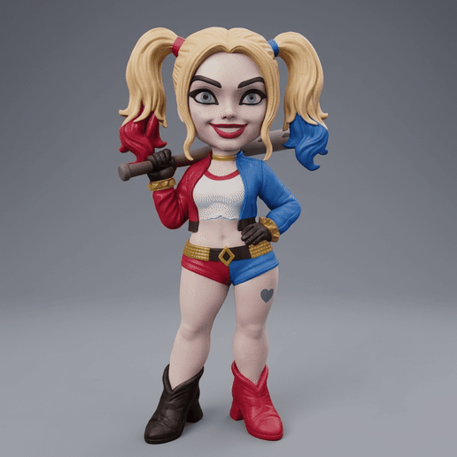 Harley Quinn Base– Urban Vibes Fan Art STL Figure